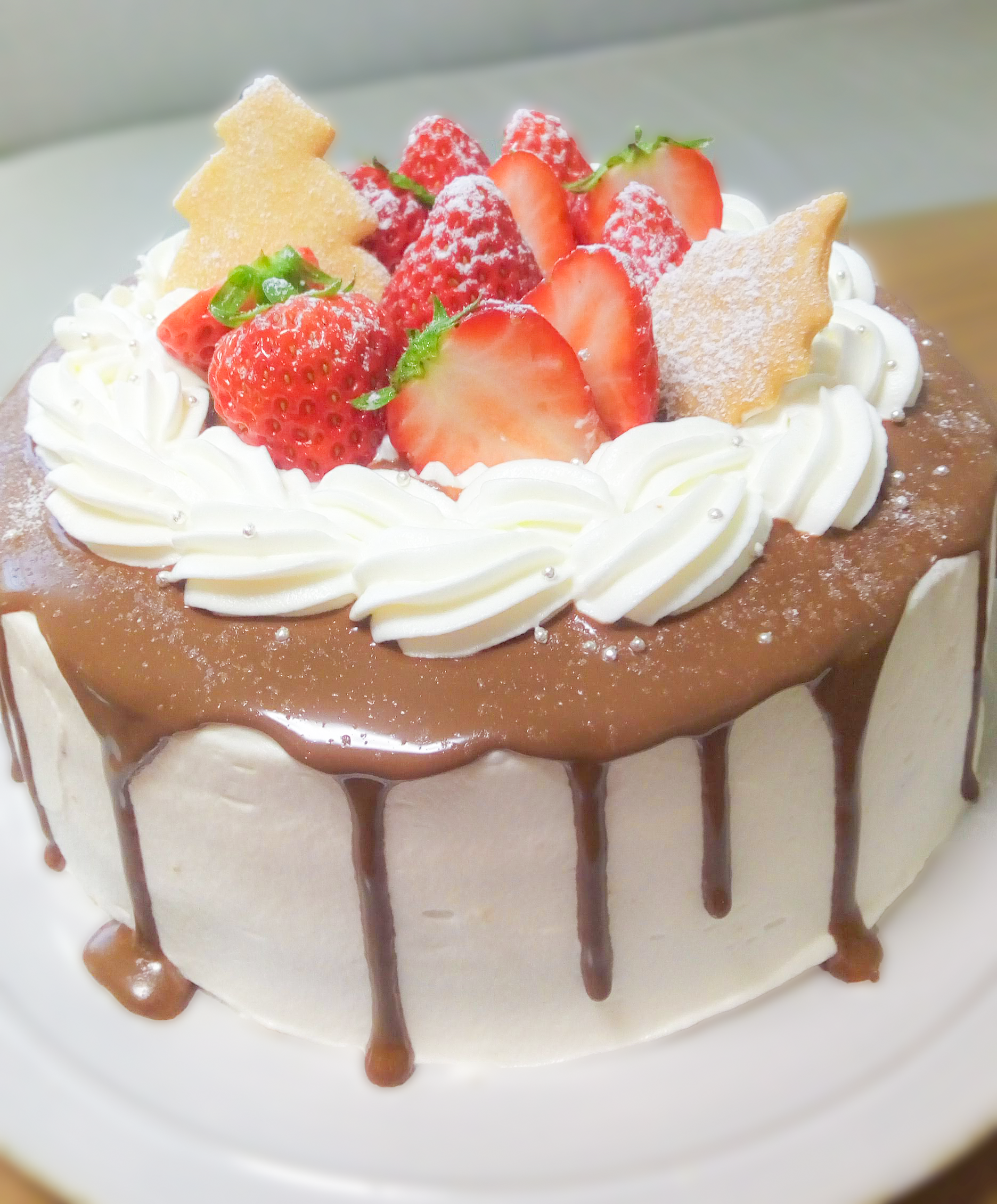 チョコレートドリップケーキ
